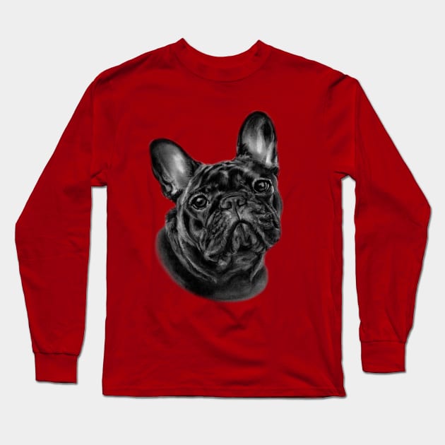 French Bulldog Art Long Sleeve T-Shirt by animalpaintings